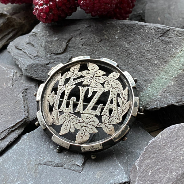 Antique Victorian Silver Name Brooch 'Liza' – Joseph Leonard Jewellers