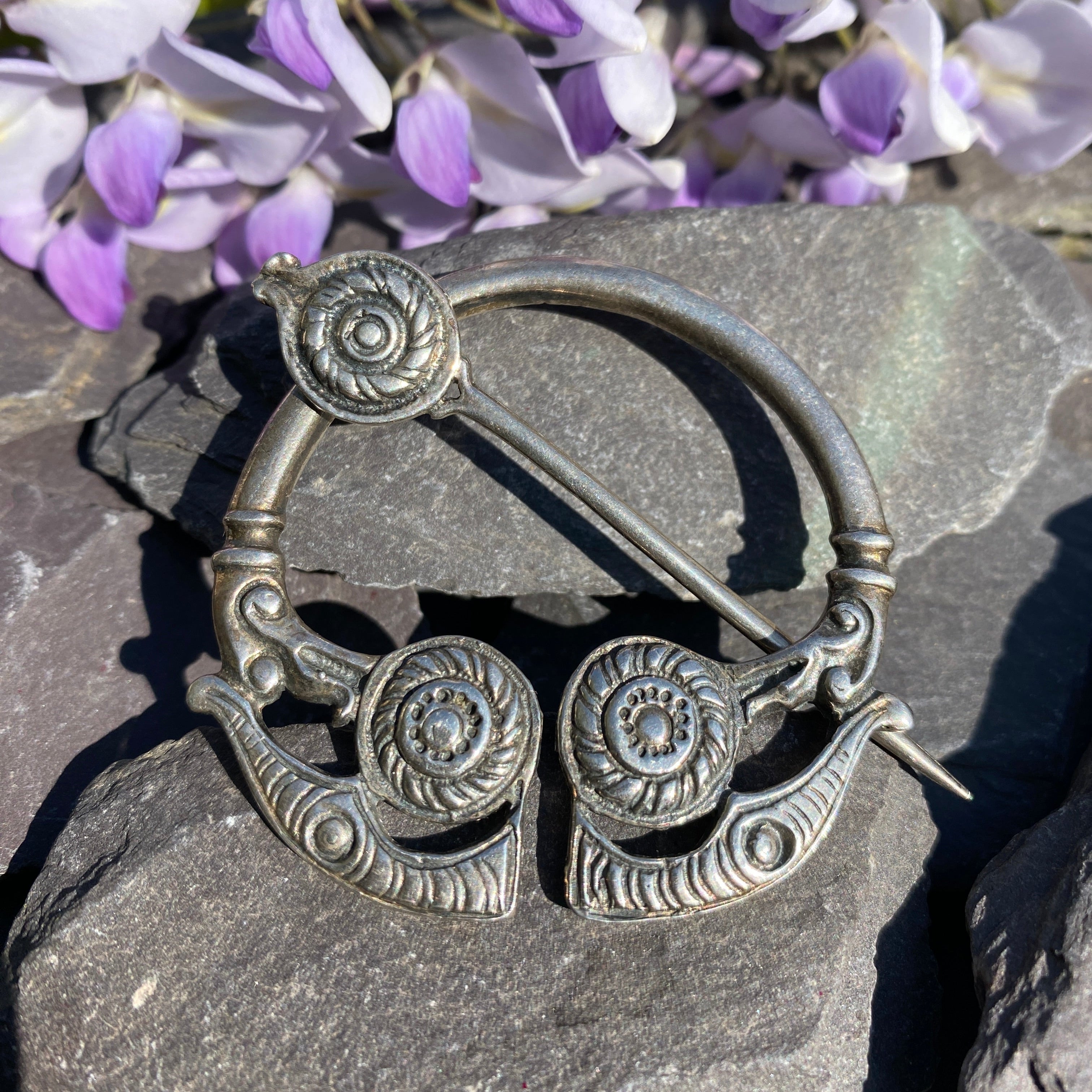 Vintage Scottish Celtic Penannular brooch.