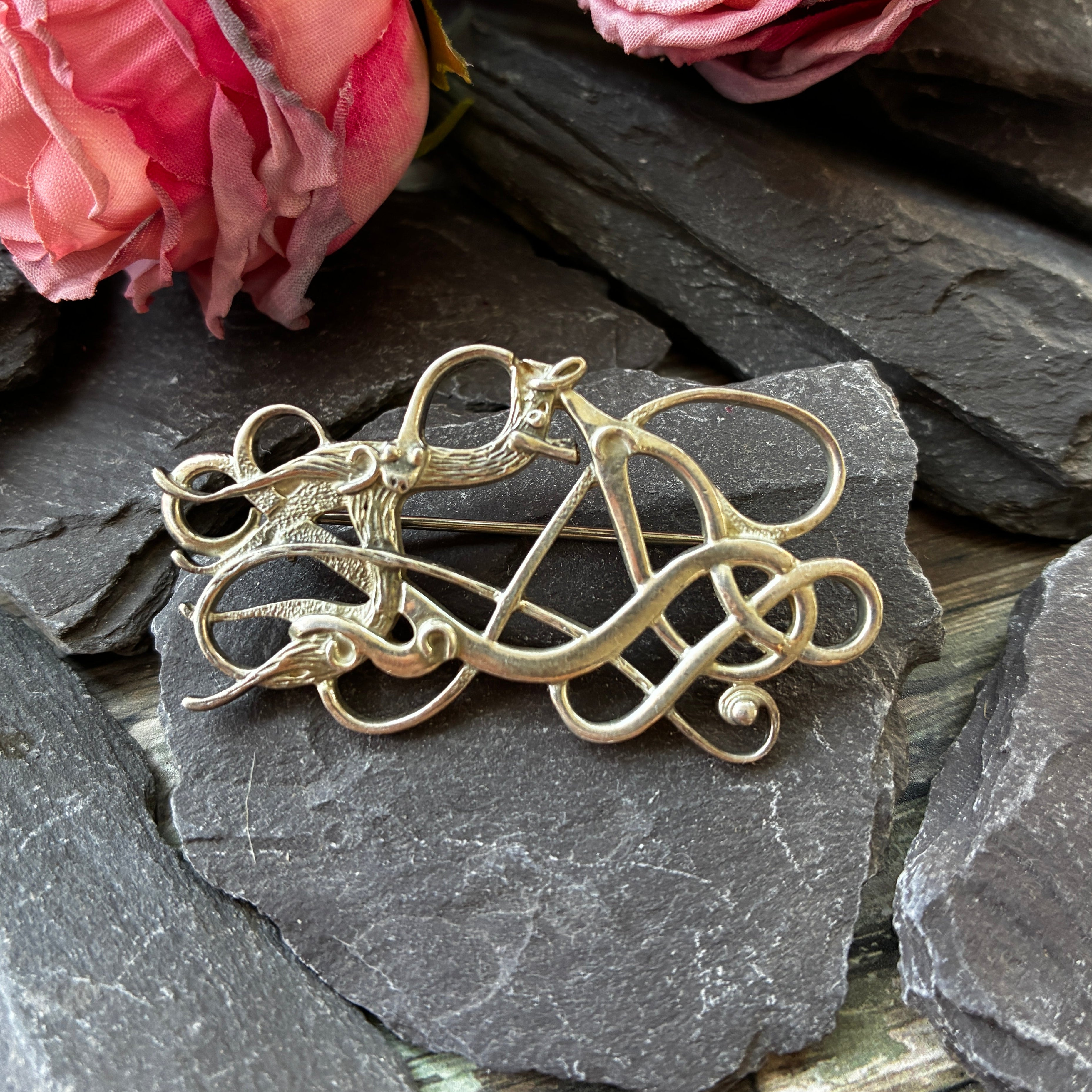 Ola Gorie Vintage Sterling Silver Brooch.