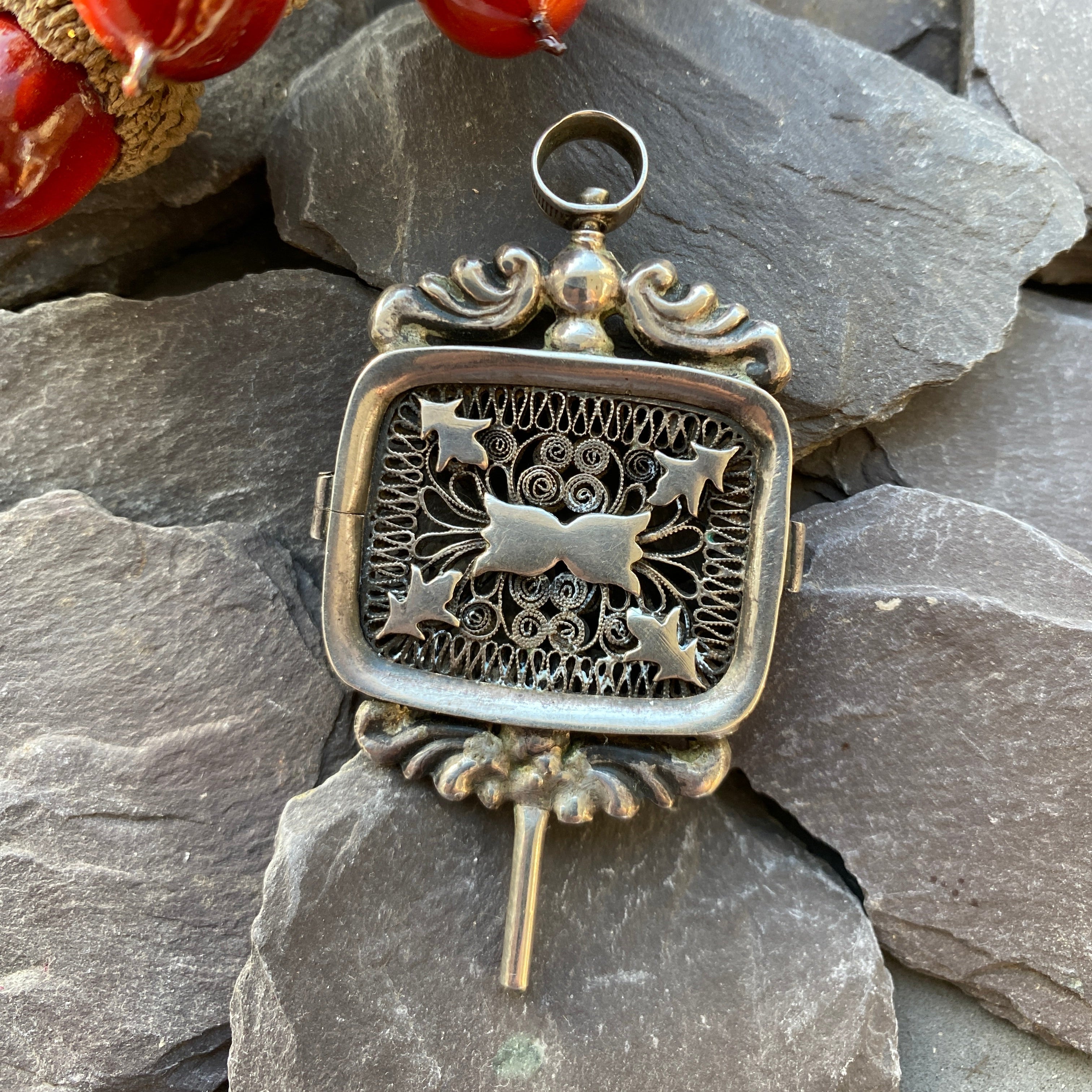 Antique 19th Century Dutch Silver Watch Key.