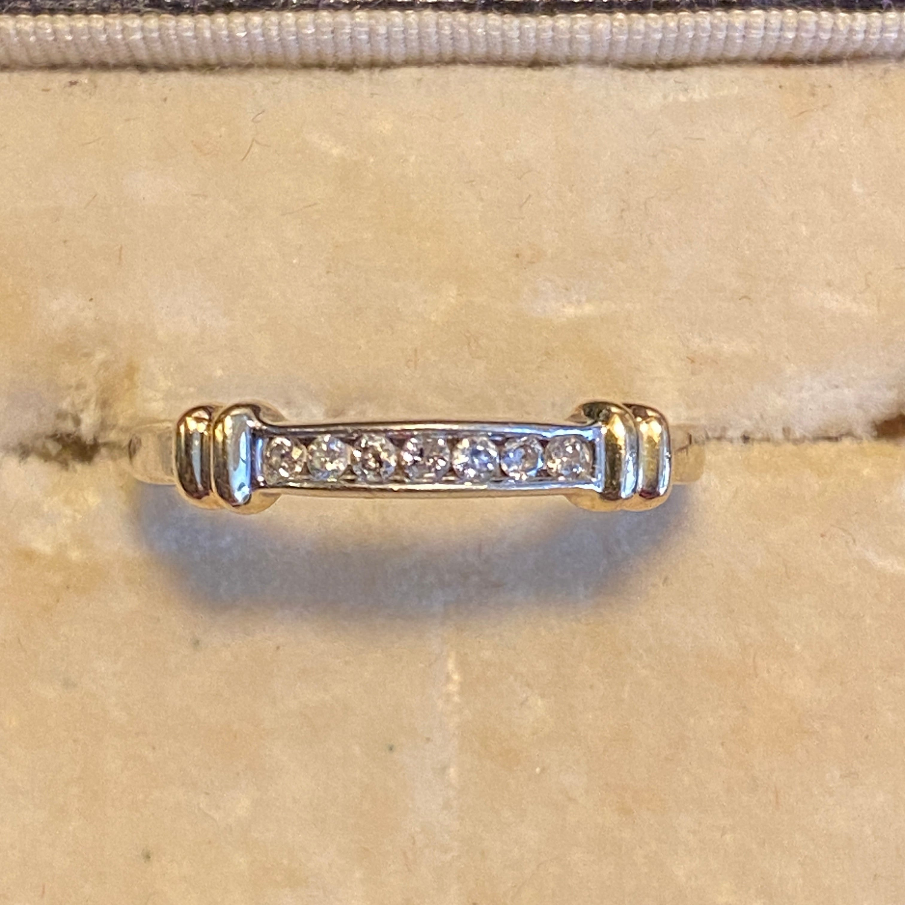 14ct Diamond Eternity Ring-Size O or 7 1/4 US.