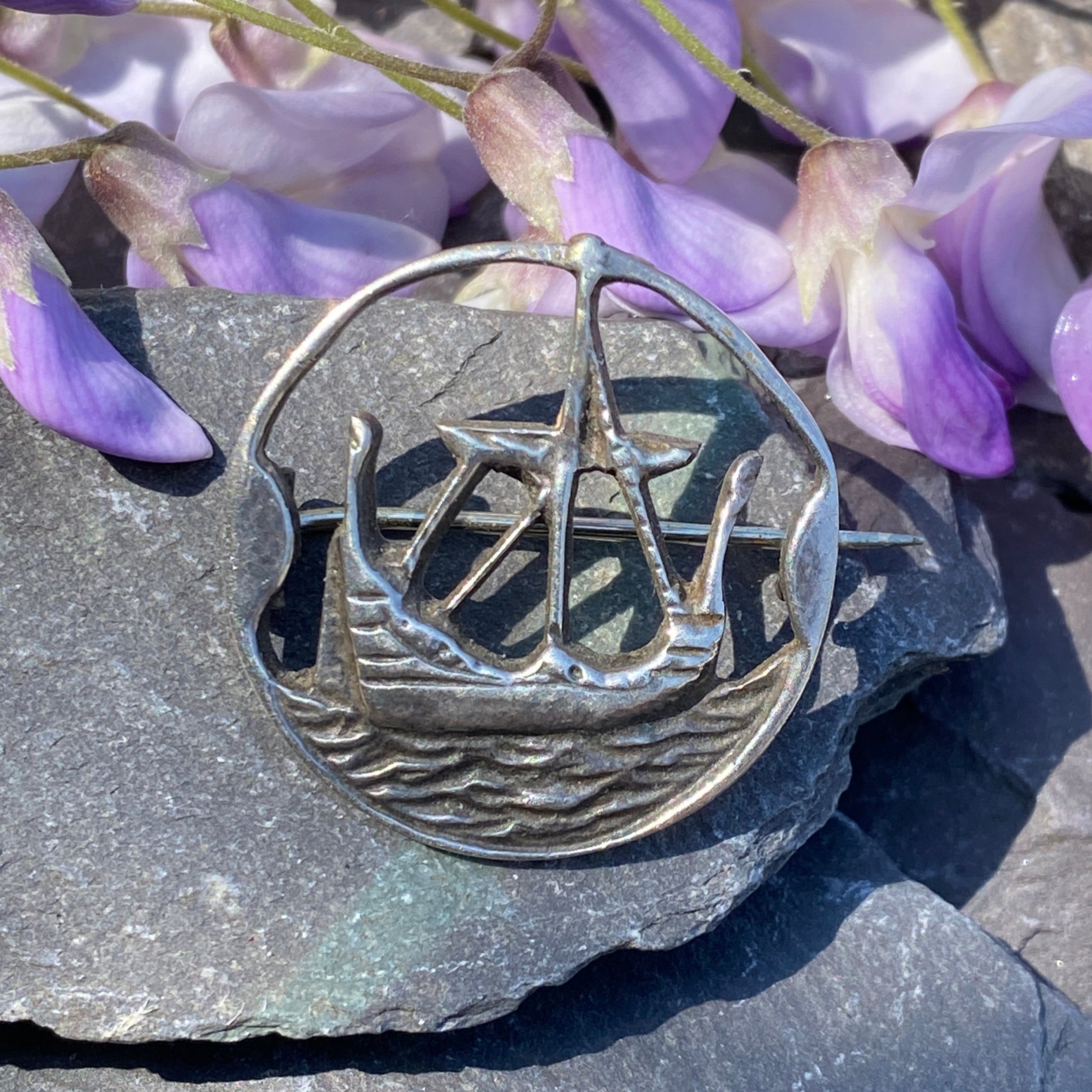 Richard Allinson Iona Celtic Silver Brooch.