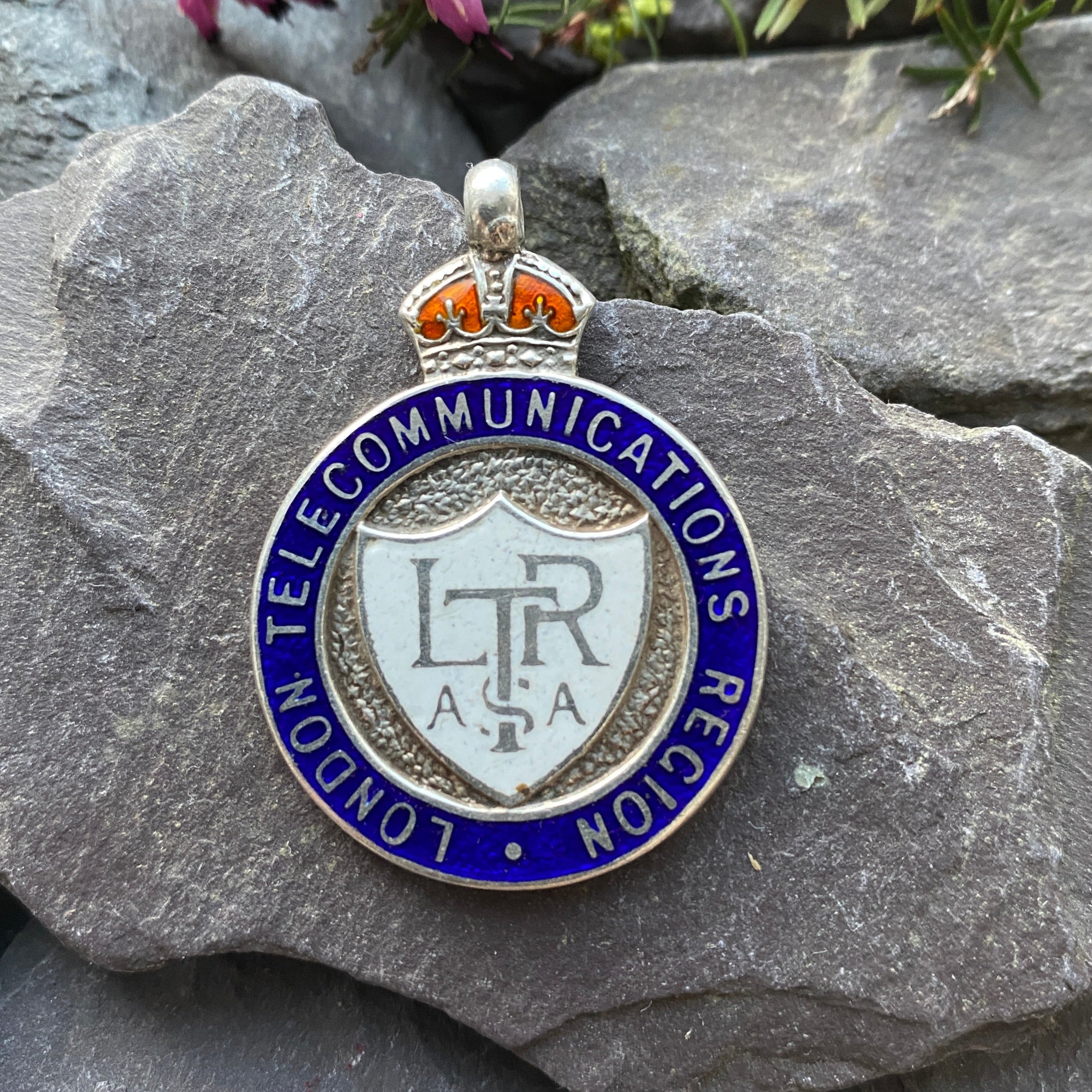 Vintage Silver & Enamel Sporting Medal/Fob.