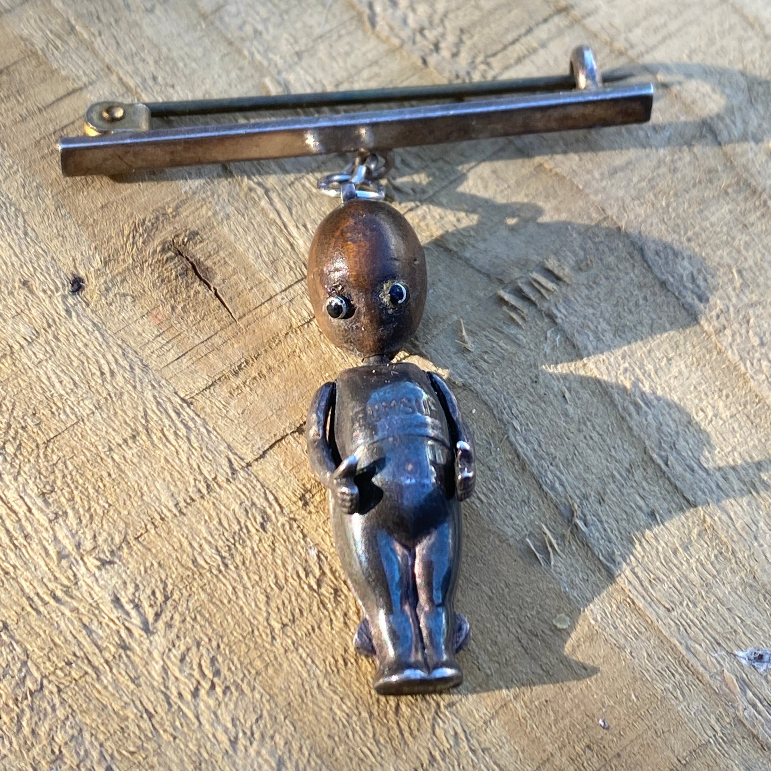 Antique WW1 Fumsup Brooch Lucky Charm