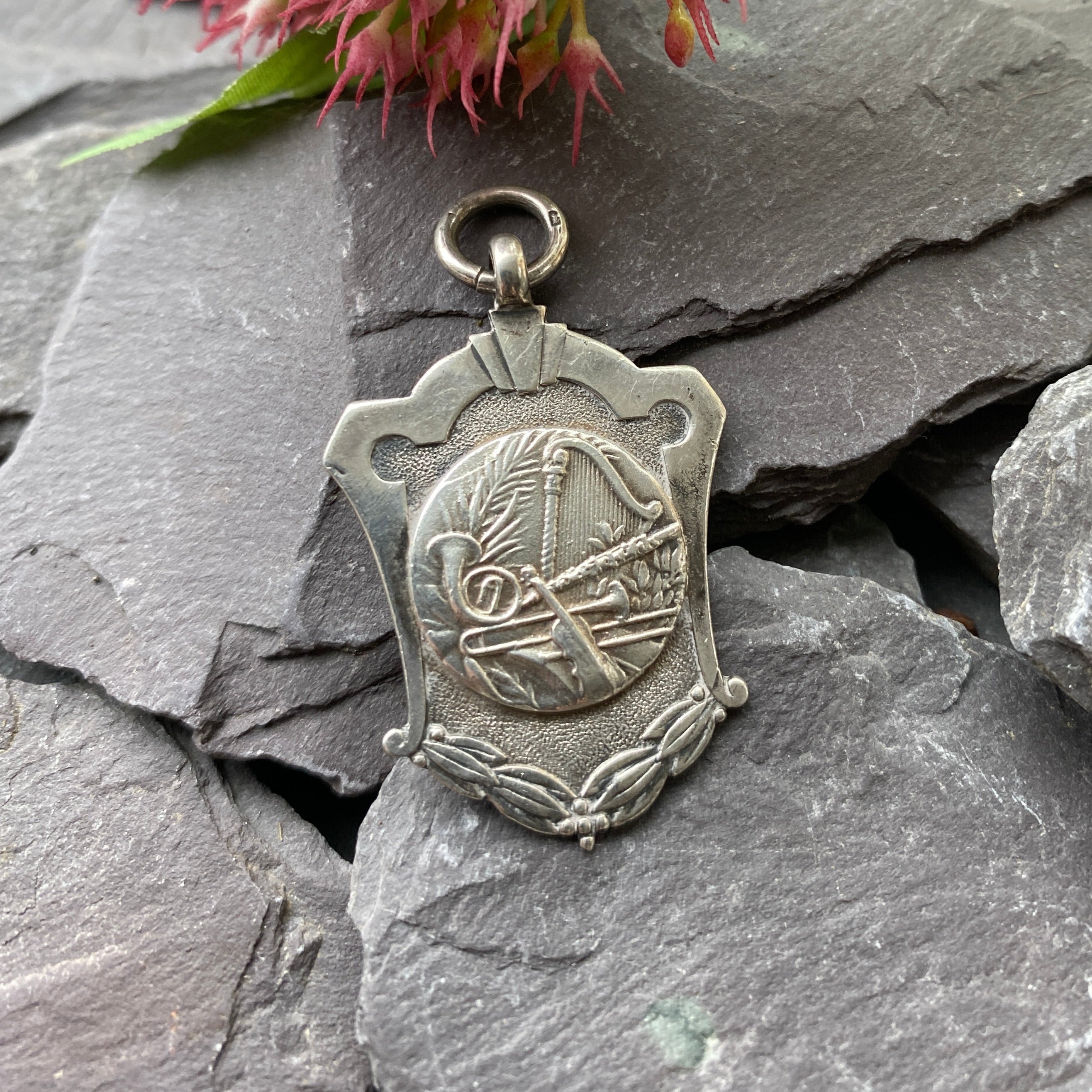 Vintage Silver Music Award Pendant/Fob.