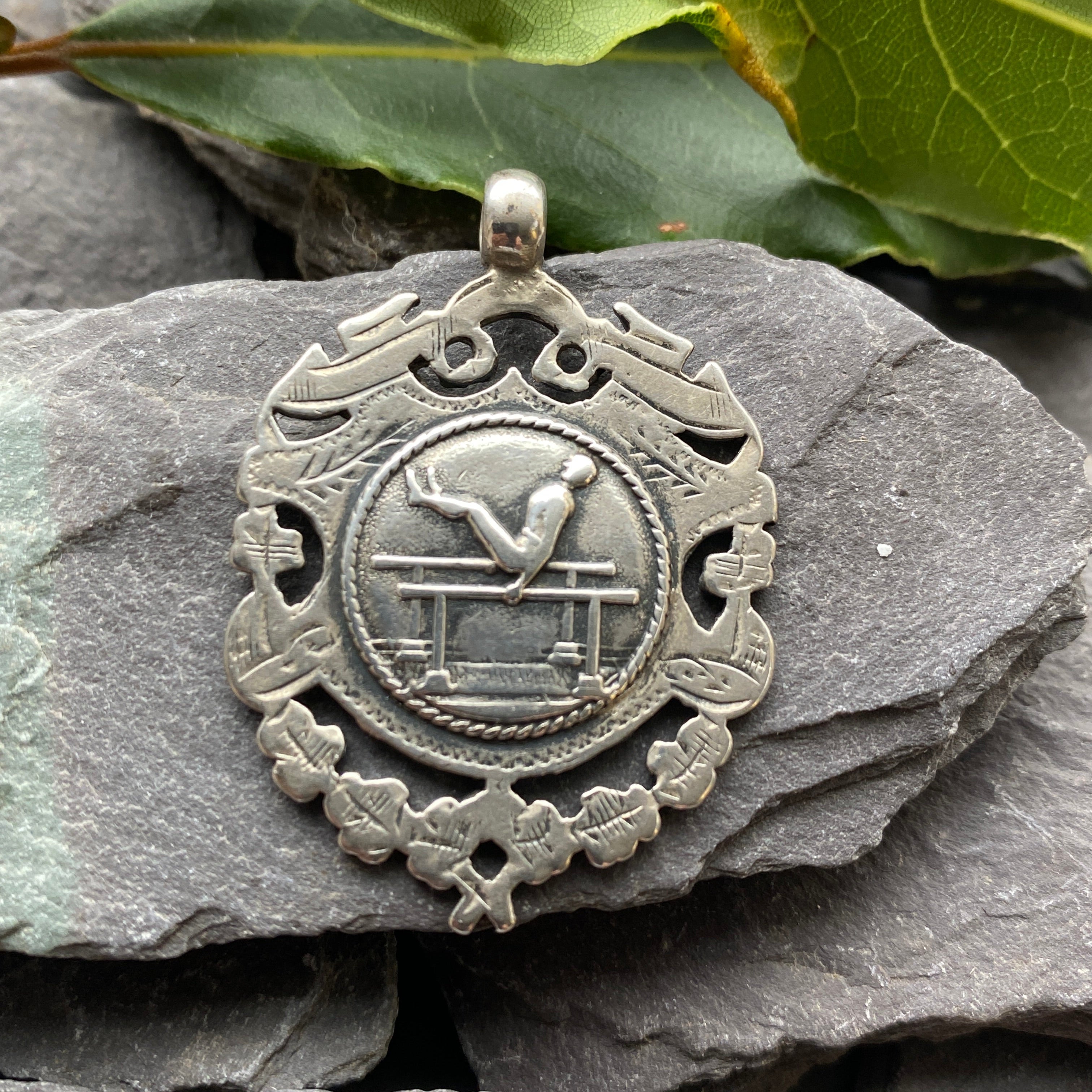 Antique Silver Albert Fob Pendant.