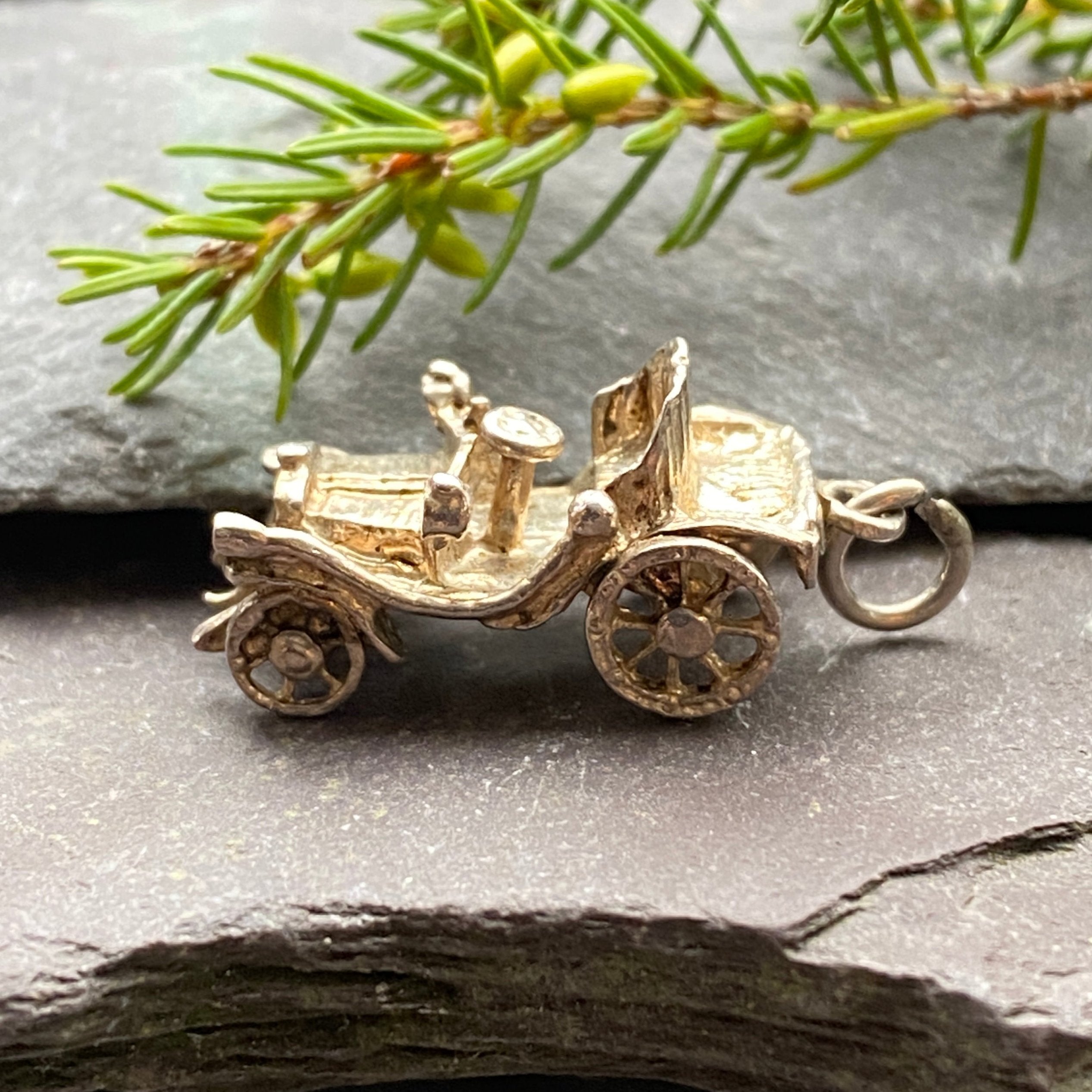 Vintage Sterling Silver Vintage Car Charm.