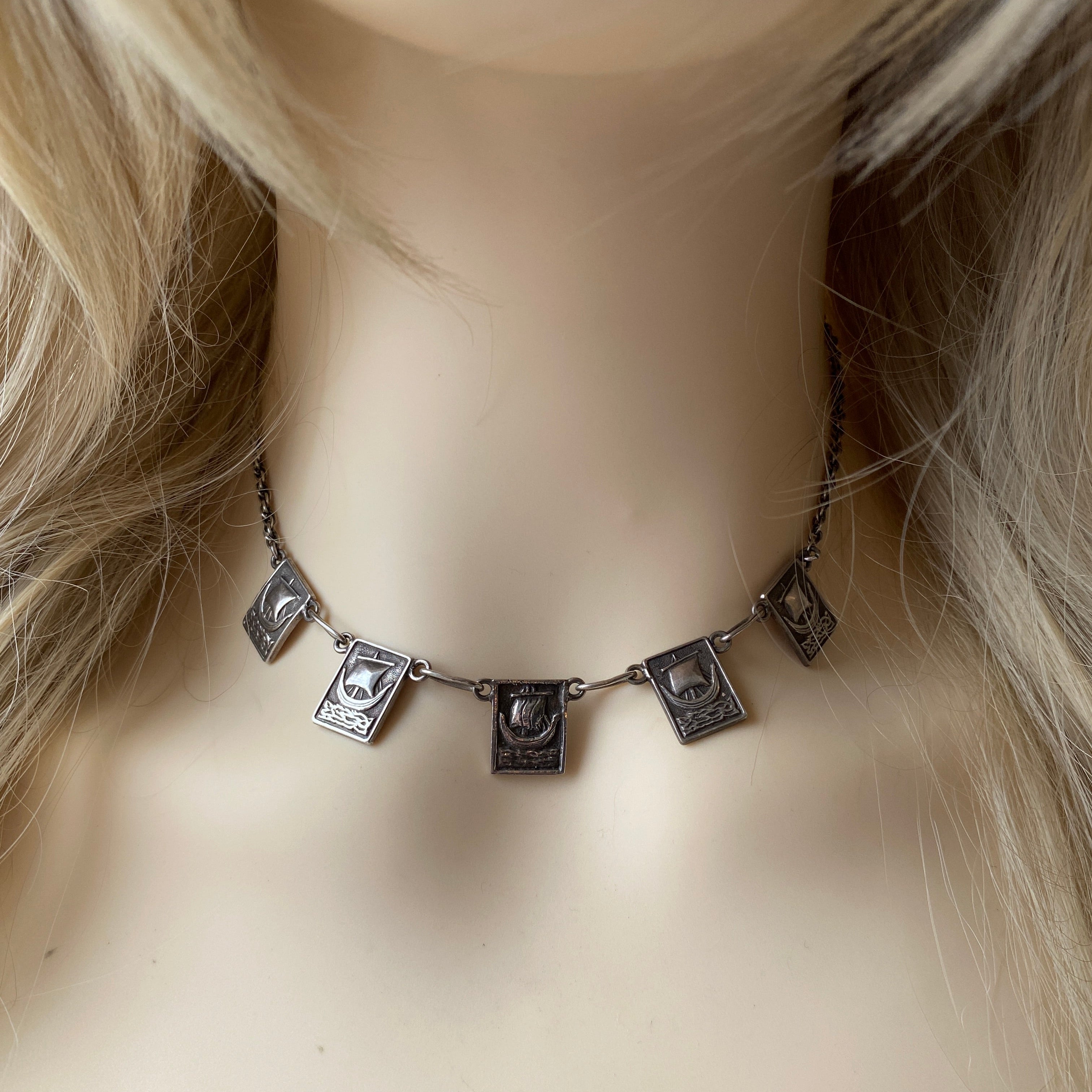 Iona Celtic Panel Necklace Retailed By Shipton & Co -Original Box.