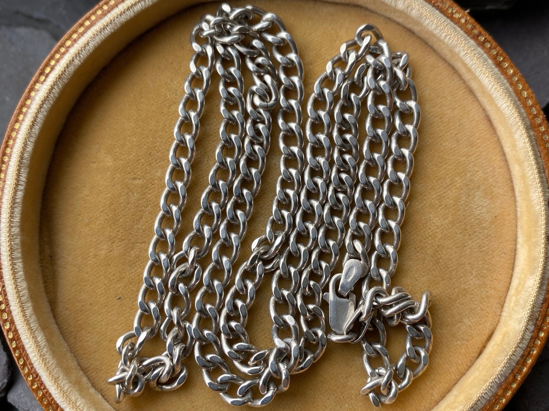 Sterling Silver Curb Chain Necklace