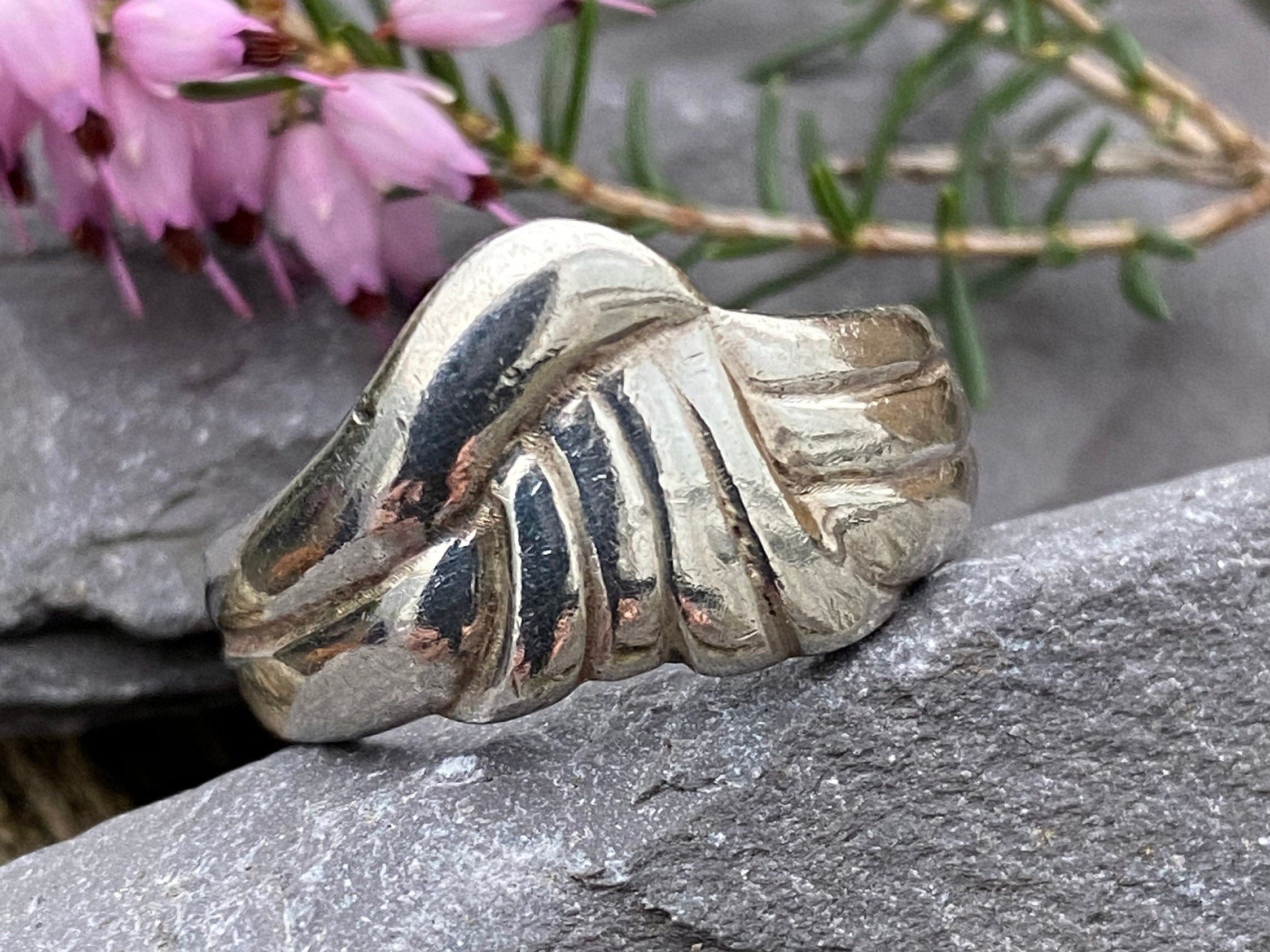 Vintage Sterling Silver Ring Size P or 7 3/4 (US)