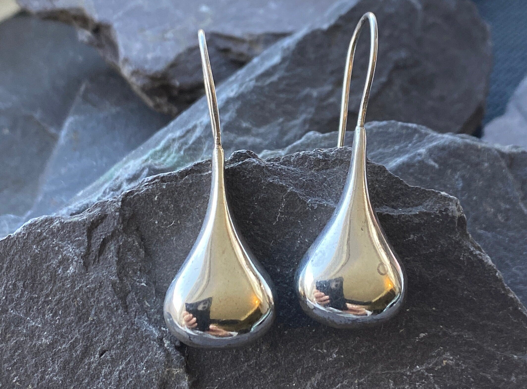 Sterling Silver Long Drop Earrings