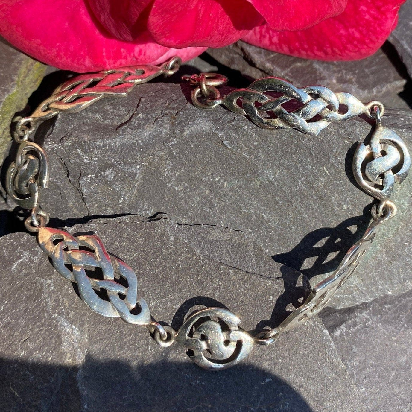 Vintage Kit Heath Silver Celtic Design Bracelet.