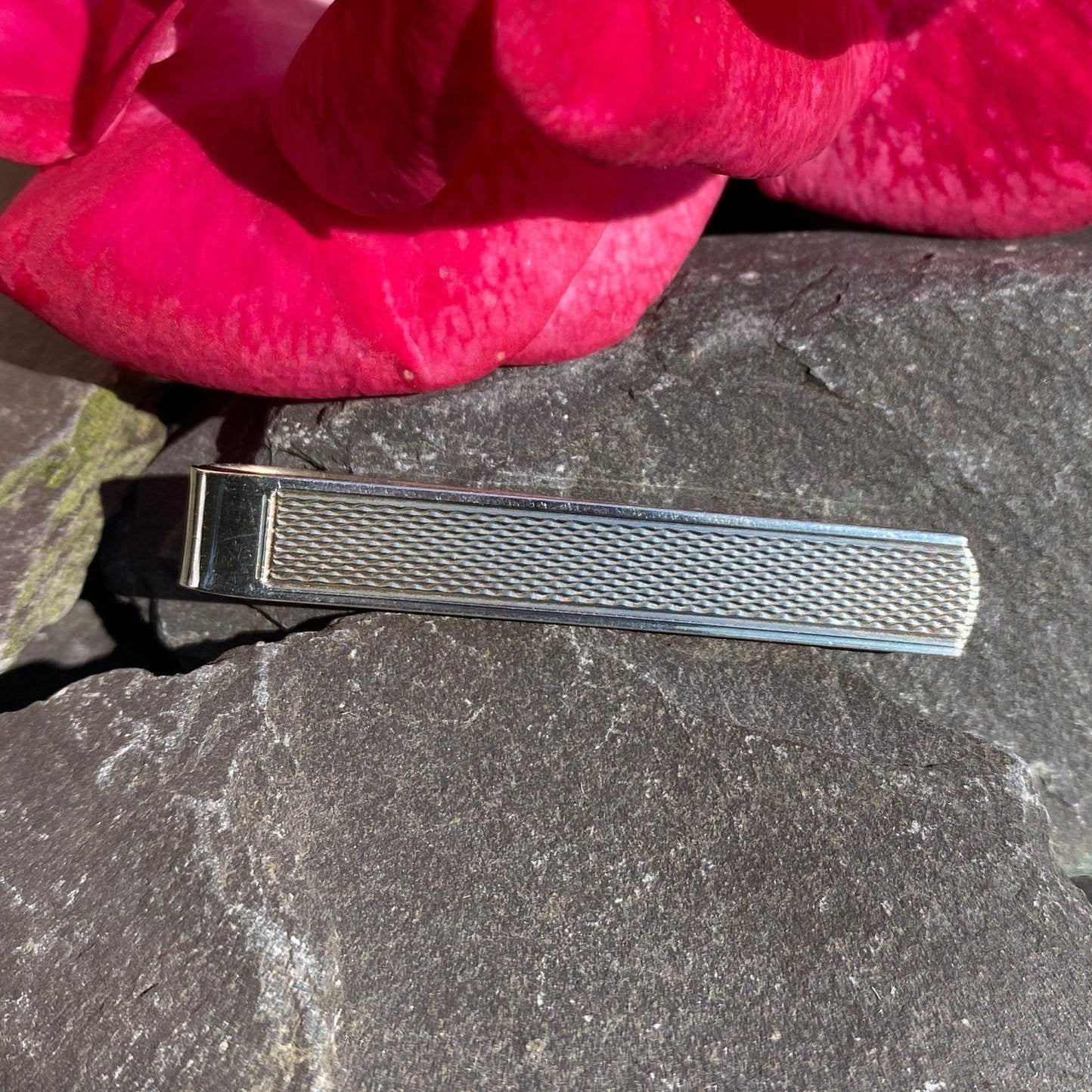 Vintage Sterling Silver Tie Clip/Slide.