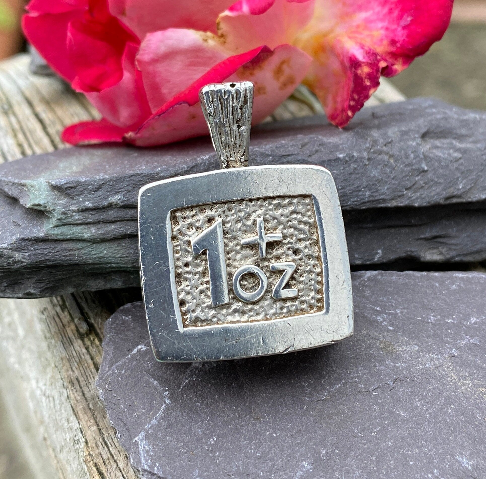 Vintage 1oz + Sterling Silver Pendant .