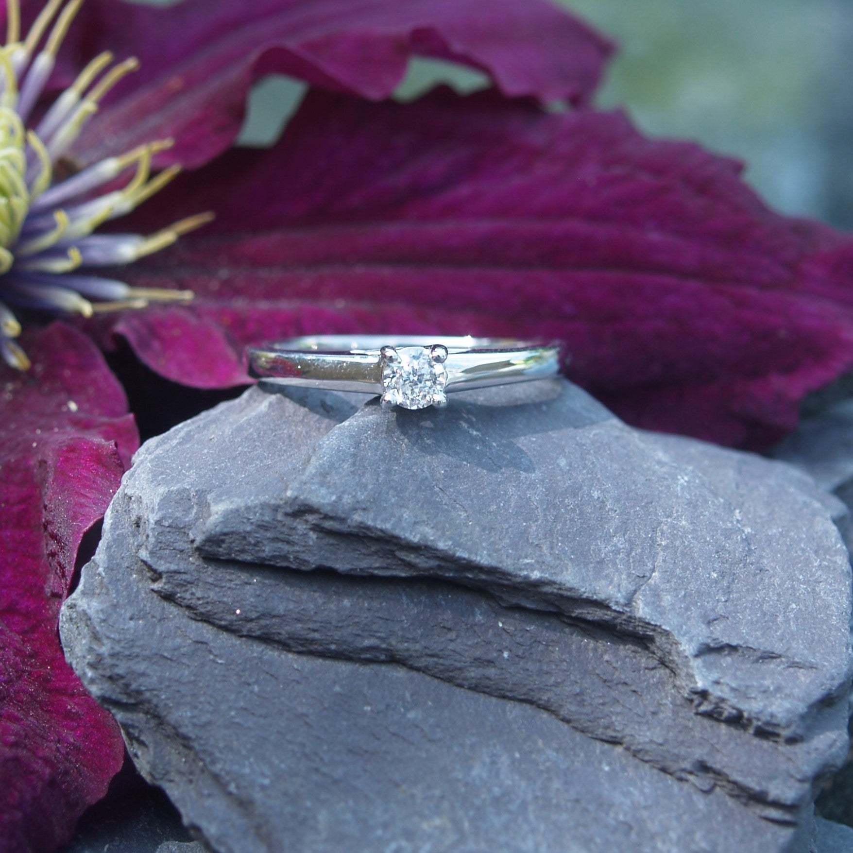 The FOREVER Diamond 9ct White Gold 0.25ct Engagement Ring.