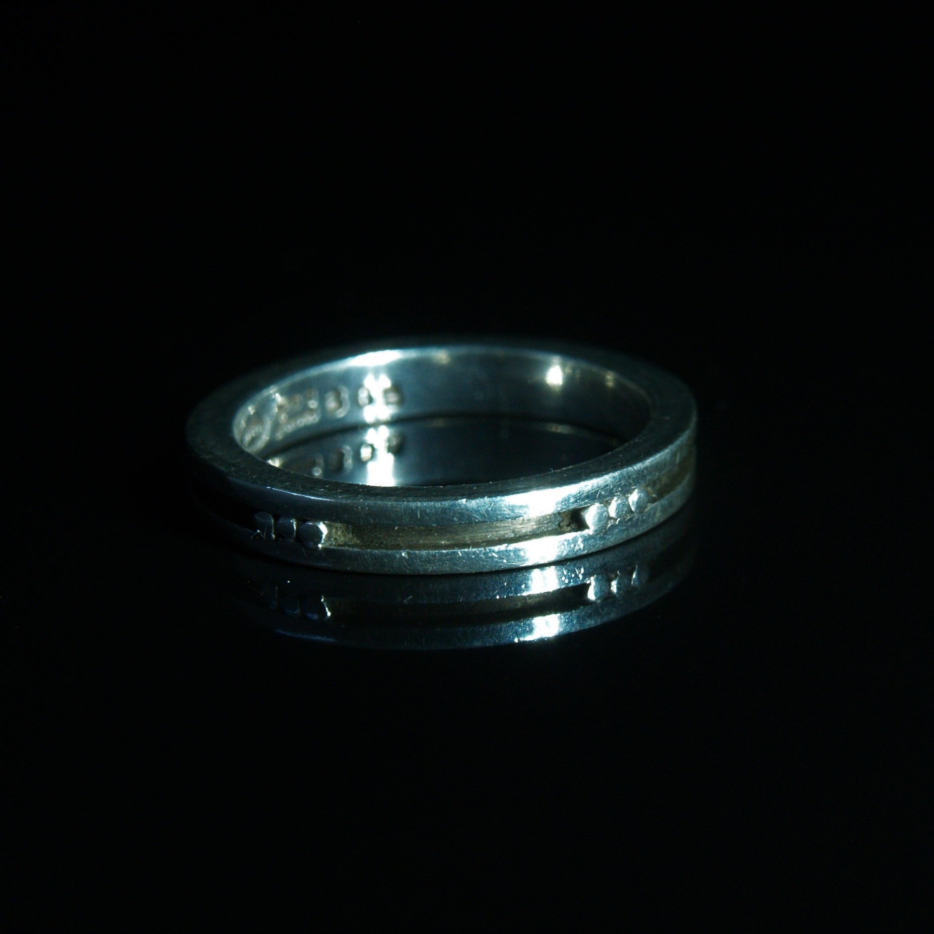 Georg Jensen Silver 'His & Hers' Wedding Band Size I or 4 1/4 USA.